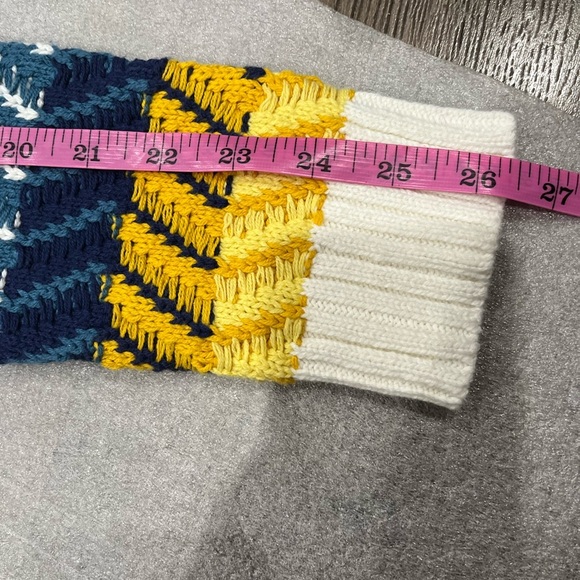 [M]Lovestitch Multicolor Knit Cotton Open Long Cardigan NWOT - Picture 10 of 10